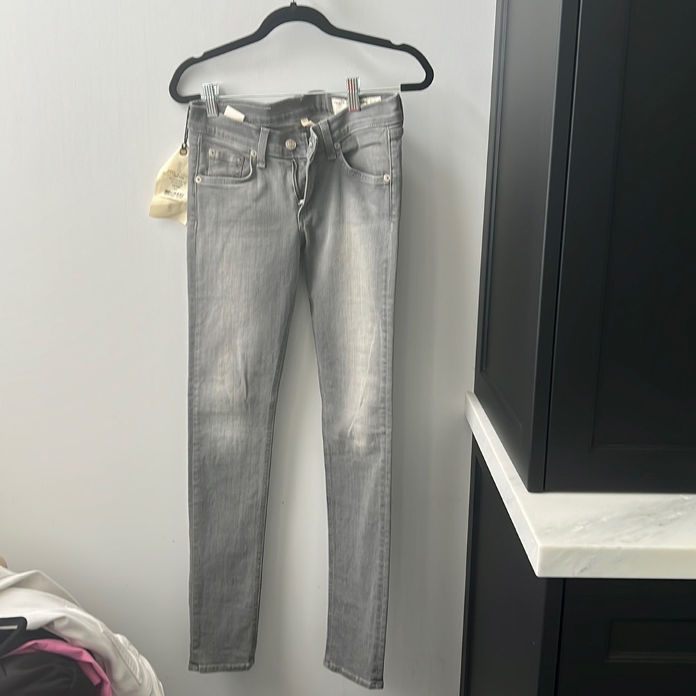 Rag & Bone grey skinny jeans new w tags size 25